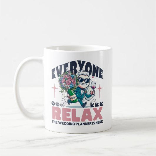 みんなリラックス コーヒーマグカップ (左)