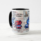 みんな上手く行けない選挙デザイン マグカップ (正面左)