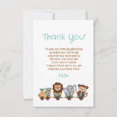 みんな乗って！トレインフィエスタキッズバースデー サンキューカード (正面)