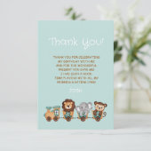 みんな乗って！トレインフィエスタ子供の誕生日 サンキューカード (スタンド正面)