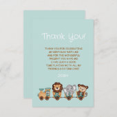 みんな乗って！トレインフィエスタ子供の誕生日 サンキューカード (正面/裏面)