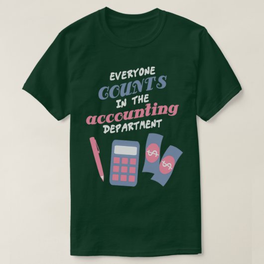 みんな会計部I Accに集まる Tシャツ (デザイン正面)
