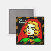 みんな何処だ？レトロ漫画磁石 マグネット (正面/裏面)