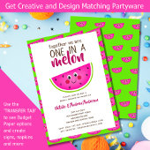 みんな大好き!サマーおもしろいメロンブライダルシャワー 招待状