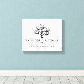 みんな天才引用文 キャンバスプリント (インサイチュ (ウッドフロア))