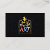 『みんな必要なアートアーティスト先生クラス絵の具カラー』 名刺 (正面)