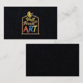 『みんな必要なアートアーティスト先生クラス絵の具カラー』 名刺 (正面/裏面)