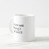 みんな思ってたよね コーヒーマグカップ (正面左)