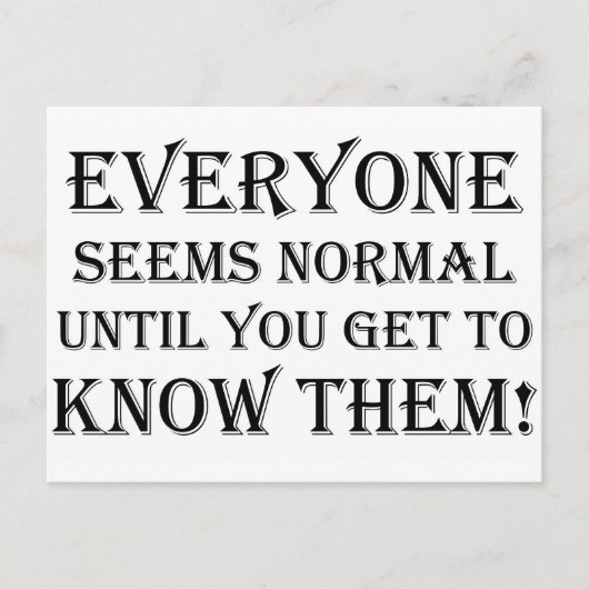 みんな普通に… ポストカード (正面)