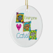 みんな猫が大好き セラミックオーナメント (右)