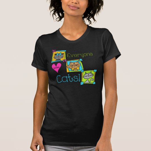 みんな猫が大好き Tシャツ (正面)