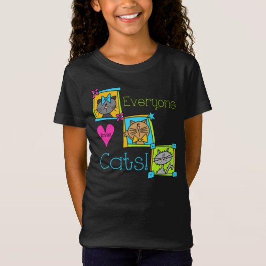 みんな猫が大好き Tシャツ (正面)