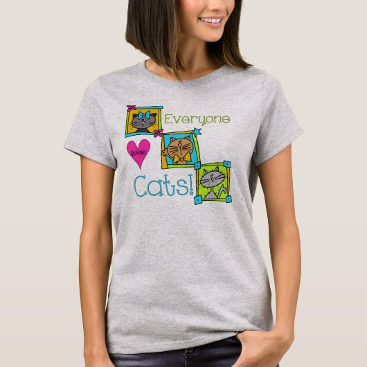 みんな猫が大好き Tシャツ (正面)
