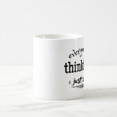 みんな考えてたこと 私が言っただけ  コーヒーマグカップ (中央)