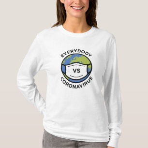 みんな vs コロナウイルス tシャツ