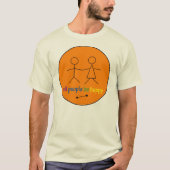 みんなTオーガニックシャツが幸せ Tシャツ (正面)