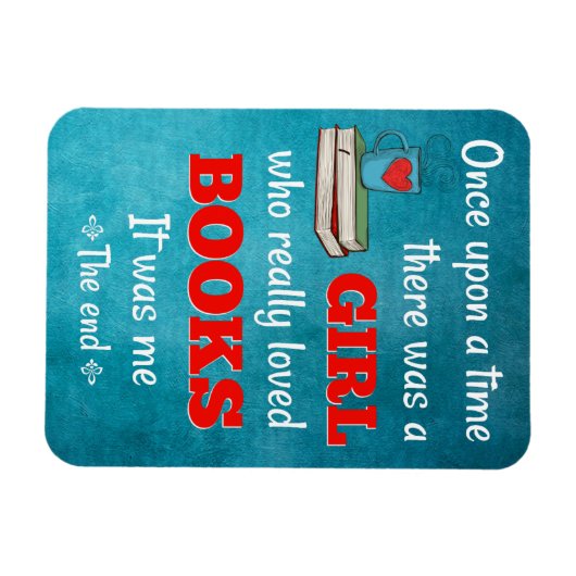 むかしむかし一人の娘が本を愛した マグネット (横)