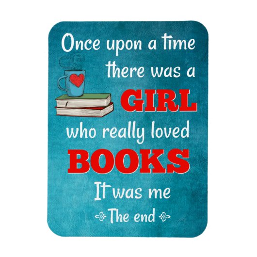 むかしむかし一人の娘が本を愛した マグネット (縦)