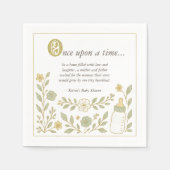 むかしむかし新しいチャプター赤ちゃんシャワー スタンダードカクテルナプキン (正面)