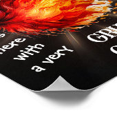 むかつく老婆が住んでいる ポスター (角)