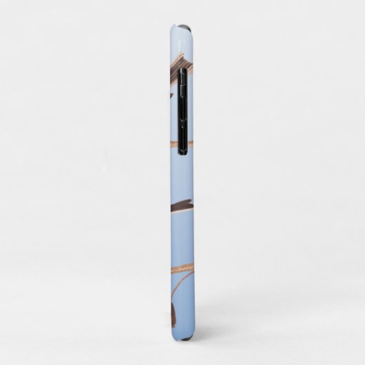 むき出しの冬の枝に雪の鳥 Case-Mate iPhoneケース (裏面/左)