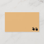 むく毛の犬 名刺 (裏面)