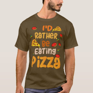 むしろの食べピザ皮肉なピザシェフ Tシャツ