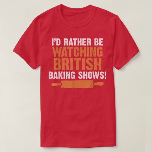 むしろイギリスのベーキング番組の引用文 Tシャツ (デザイン正面)