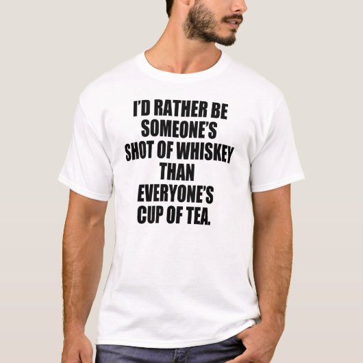 むしろウィスキーの撃たれて下さい Tシャツ (正面)