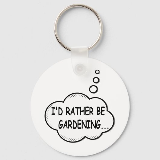 むしろガーデニングを好む キーホルダー (正面)