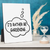 むしろガーデニングを好む フォトプラーク (側面)