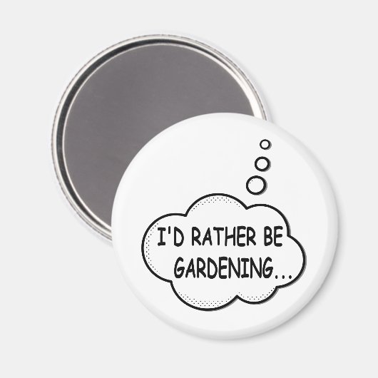 むしろガーデニングを好む マグネット (正面/裏面)