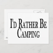 むしろキャンプしている ポストカード (正面/裏面)