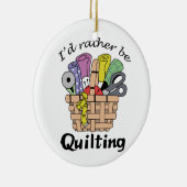 むしろキルティング セラミックオーナメント (右)