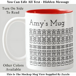 むしろクラフト&名前154BW隠しメッセージ ツートーンマグカップ