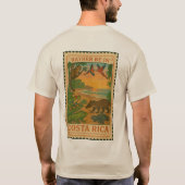 むしろコスタリカにいる(ビーチ) Tシャツ (裏面)