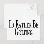 むしろゴルフをしている ポストカード (正面/裏面)
