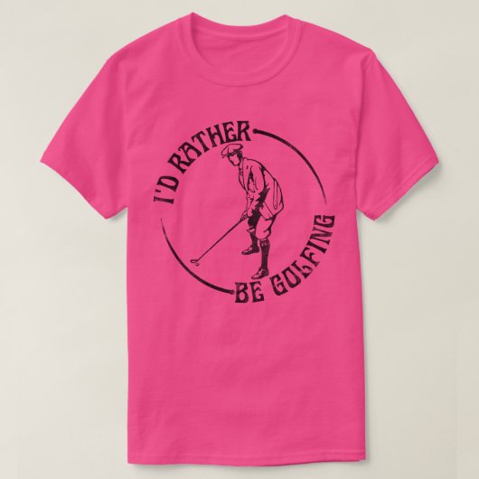 むしろゴルフをしている Tシャツ (デザイン正面)