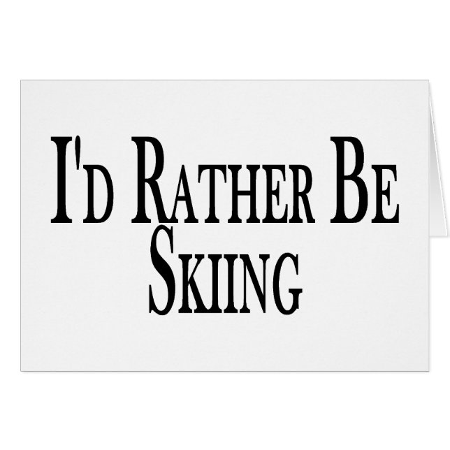 むしろスキーをしています (正面横)