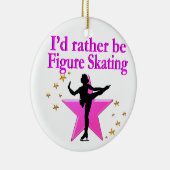むしろスケートで滑る セラミックオーナメント (右)