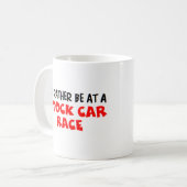 むしろストックカーレースに参加している コーヒーマグカップ (正面左)