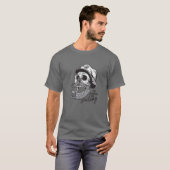 むしろセーリングスカルスケルトンのセーラーハロー Tシャツ (正面フル)