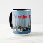 むしろセーリングセーリングセーリングボートの写真 マグカップ (正面左)