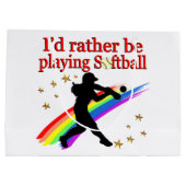 むしろソフトボ遊ールである ラージペーパーバッグ (裏面)