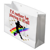 むしろソフトボ遊ールである ラージペーパーバッグ (正面アングル)