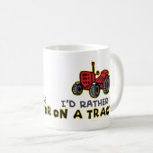 むしろトラクターに乗っている コーヒーマグカップ (正面右)