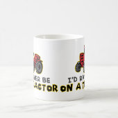 むしろトラクターに乗っている コーヒーマグカップ (中央)