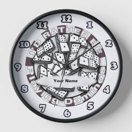 むしろド遊ミノ ラウンド壁時計