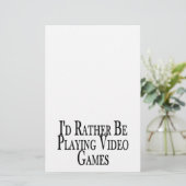 むしろビデオゲームを遊んでいます 便箋 (スタンド正面)