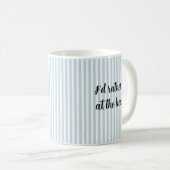 むしろビーチのマグカップ航海のに行く コーヒーマグカップ (正面右)